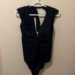 Black, medium (8-10), Time and Tru, one piece swimsuit